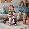 BABY JOY Toddler Tricycle, Kids Trike with Adjustable Seat and Storage Basket for Boys Girls Indoor and Outdoor Riding, Toddler Trike for Baby 3-5 Years Old (Pink) view 2