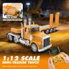 39.6" Giant RC Semi-Trailer Truck for Kids | 1:12 Scale 16-Channel Remote Control Transport Truck with Lights & Sounds, Rechargeable Construction Vehicle Toy, Birthday Gift for Boys Ages 6+ (2026 New) view 3