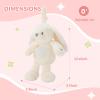 Linzy 10" Bunny Stroller Toy Soft Bunny Plush Baby Toy with LED Night Light & Lullaby Music, Birthday Christmas for Newborns Toddlers Kids view 4