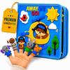 Bright Keiki Busy Book for Toddlers 13 Montessori Busy Board & Educational Toys for 2 Year Old Away We Go Travel Activity Book view 1