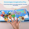 Bright Keiki Busy Book for Toddlers 13 Montessori Busy Board & Educational Toys for 2 Year Old Away We Go Travel Activity Book view 4