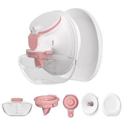 1 Pack M9 Full Set Breast Replacement Part for Momcozy Upgraded Mobile Flow | Upgraded M9, Including 24mm Flange, Red Valve, Diaphragm, Storage Bottle with Red Lip, Not Original Parts,1pc 24mm Overall