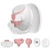 1 Pack M9 Full Set Breast Replacement Part for Momcozy Upgraded Mobile Flow | Upgraded M9, Including 24mm Flange, Red Valve, Diaphragm, Storage Bottle with Red Lip, Not Original Parts,1pc 24mm Overall view 1