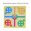 Compact Flying Chess Set  Fun Travel Board Game Made from Durable Rubber Cloth Includes 16 Chess Pieces, Storage Bag, and Dice for Family Entertainment! view 2