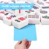 Aeaocvo 4 Pcs Mahjong Shuffler Cards, Blue Plastic Mahjong Tile Mixer Shuffler for Efficient Mixing and Shuffling, Portable Mahjongs Accessories for Enthusiasts view 3