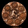 7-in-1 Spinner Dice Set  3D Metal Dragon-Embossed Polyhedral RPG Accessory Role Playing Dice for Dungeons & Dragons, Pathfinder, RPG and Tabletop Games (D4, D6, D8, D10, D%, D12, D20) Copper view 1