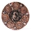 7-in-1 Spinner Dice Set  3D Metal Dragon-Embossed Polyhedral RPG Accessory Role Playing Dice for Dungeons & Dragons, Pathfinder, RPG and Tabletop Games (D4, D6, D8, D10, D%, D12, D20) Copper view 3