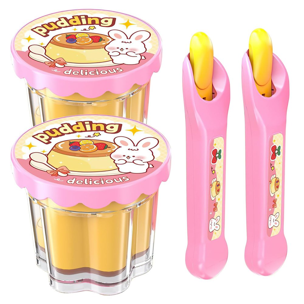 Pudding Feeding Toys for Dolls,Pretend Play Food 3 4 5 6 7 8 Year Old Girl Gifts Toys,Perfect for Doll Role Play for 3 4 5 6 Year Old Girls (2)