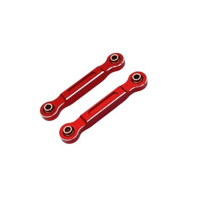 Compatible with MJX for Hyper Go 14211 1/14 RC Car Upgrade Modification Parts Metal Car Front Steering Group Fixing Pull Rod RC Car Linkage(Red)