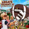 25" Football Pinata for Birthday Party, Sports Themed Party Decorations with Stick & Blindfold, Small American Football Pinata for Kids Boys, Fillable Paper Mache Centerpiece for Game Day Event Favors view 3