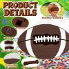25" Football Pinata for Birthday Party, Sports Themed Party Decorations with Stick & Blindfold, Small American Football Pinata for Kids Boys, Fillable Paper Mache Centerpiece for Game Day Event Favors view 4