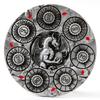 7-in-1 Spinner Dice Set  3D Metal Dragon-Embossed Polyhedral RPG Accessory Role Playing Dice for Dungeons & Dragons, Pathfinder, RPG and Tabletop Games (D4, D6, D8, D10, D%, D12, D20) Sliver view 3