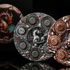 7-in-1 Spinner Dice Set  3D Metal Dragon-Embossed Polyhedral RPG Accessory Role Playing Dice for Dungeons & Dragons, Pathfinder, RPG and Tabletop Games (D4, D6, D8, D10, D%, D12, D20) Sliver view 4
