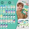 French and English Talking Flash Cards for Toddlers 1 2 3 4 5 6 Year Olds, 420 Sight Words, Montessori Learning Toys, Pocket Speech Therapy Toys, Sensory Preschool Educational Birthday view 2