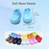 10 Pairs Doll Shoes for 17cm Labubu Doll, Mini Shoes for 6.9 inch Dolls, Doll Accessories Shoes Sitting Standing Series view 3