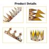6 Piece Birthday King Crowns, Gold Foam Prince and Princess Crowns, King and Queen Party Hats with Gem Design, Headwear for Kids, Boys & Girls Birthday Party Supplies, Christmas Event Decorations view 4
