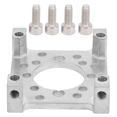 ANKROYU Quad Block Motor Mount Zinc Alloy Heavy Duty Universal Motor Mounting Holder with 4pcs M4 x 0.7mm Screws for DIY Projects Robotics and RC Vehicles