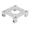 ANKROYU Quad Block Motor Mount Zinc Alloy Heavy Duty Universal Motor Mounting Holder with 4pcs M4 x 0.7mm Screws for DIY Projects Robotics and RC Vehicles view 3