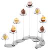 9-Tier Transformable Acrylic Shelf Stand, Clear Organizer For Collectibles, Cupcakes, Makeup, Action Figures view 1