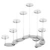 9-Tier Transformable Acrylic Shelf Stand, Clear Organizer For Collectibles, Cupcakes, Makeup, Action Figures view 3
