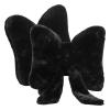 2 Pcs Bow-Style Soft Pillows for Sofa and Bedroom, Plush Black Accents Ideal for Office Decoration view 3
