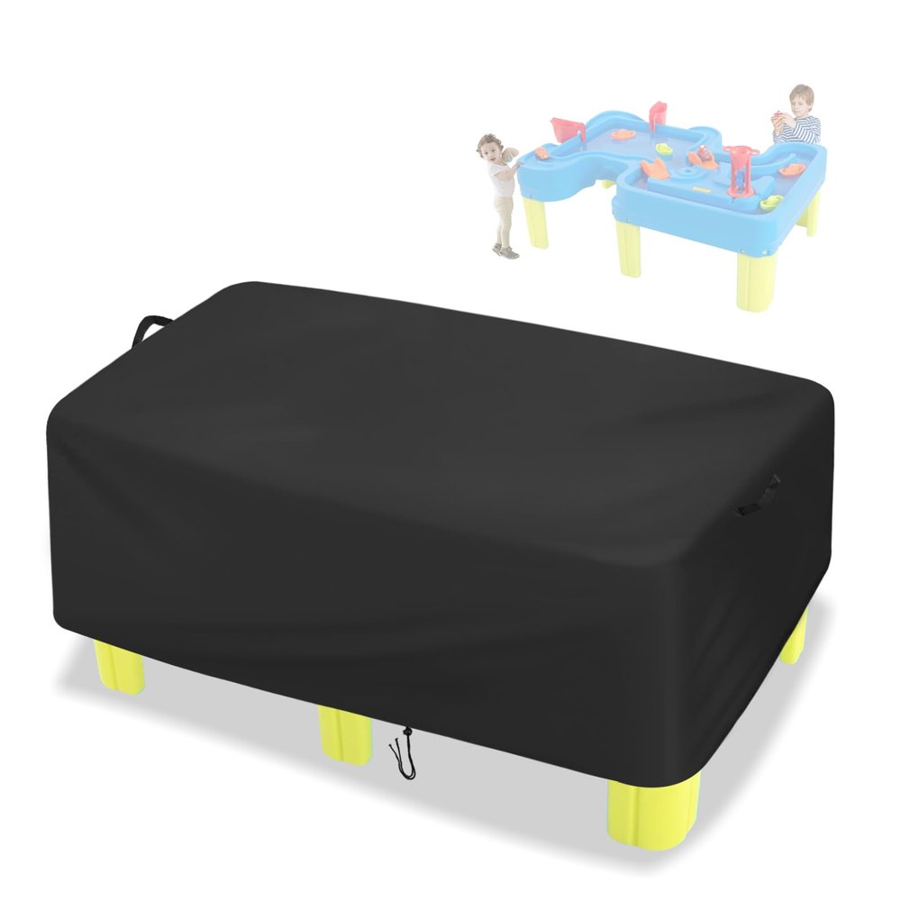 Fizentia Water Table Cover,Waterproof Big River and Roads Water Play Table' Covers for Ages 4-8,Outdoor Large Water-Table Shield for Activity Play Table(Custom Size)