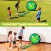 AOSITE Toddler Golf Set, 5 in 1 Kids Sticky Golf Games Toys with 3 Golf Clubs, Putting Mat, 4-Sided Chipping Net, Golf Sport for Kid, Indoor Outdoor Toy Kids Golf Set Activitie Party Birthday Gift 3+ view 2