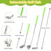 AOSITE Toddler Golf Set, 5 in 1 Kids Sticky Golf Games Toys with 3 Golf Clubs, Putting Mat, 4-Sided Chipping Net, Golf Sport for Kid, Indoor Outdoor Toy Kids Golf Set Activitie Party Birthday Gift 3+ view 3