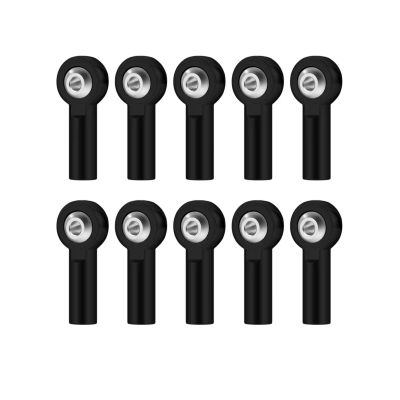 Parts For 10PCS M2 Metal Link Tie Rod Ends For Universal Joint Ball Head Buckle RC Boats For Mini Steering Pushrod Connecting Rods(Black)