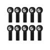 Parts For 10PCS M2 Metal Link Tie Rod Ends For Universal Joint Ball Head Buckle RC Boats For Mini Steering Pushrod Connecting Rods(Black) view 1
