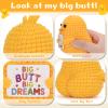 A AIFAMY Big Butt Potato Funny Crochet Potato with Positivity Affirmation Card for Hilarious Encouragement Gag Gifts (Yellow, 1P) view 3