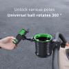 3-in-1 Stroller Cup Phone Holder Attachment, Cup Holder with Phone Mount for Walker, Wheelchair, Stroller, Universal Double Cup Holder Fits Most Donna, Uppababy, Bugaboo, Anti-Slip & Easy Install view 3