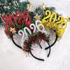 4pcs 2026 New Year Headband 2026 Year Star Tinsel Head Bopper Headdress for 2026 New Years Eve Party Decorations view 2