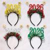 4pcs 2026 New Year Headband 2026 Year Star Tinsel Head Bopper Headdress for 2026 New Years Eve Party Decorations view 4