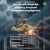 1/32 F11-N AH64 RC Helicopter for Adults, 2.4G 6CH Coaxial Dual Rotor 6G/3D Military Remote Control Helicopter with Optical Flow Altitude Hold, RC Aircraft Model Gift -RTF view 4