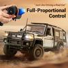 FunXylophy 1/12 RC Truck, 4x4 RC Crawler Off Road Pickup Remote Control Car 2.4Ghz All Terrain 4WD RC Truck with LED Light & Movable Rear Compartment, Gift for Adult (Black) view 3