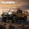 FunXylophy 1/12 RC Truck, 4x4 RC Crawler Off Road Pickup Remote Control Car 2.4Ghz All Terrain 4WD RC Truck with LED Light & Movable Rear Compartment, Gift for Adult (Black) view 4