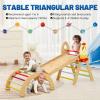 CypherX Land Pikler Triangle Set, 8 in 1 Pickler Climbing Set, Foldable Wooden Climbing Toys, Montessori Foldable Climbing Gifts, Indoor Playground Jungle Gyms with Arch Ramp and Ladder for 1-6 view 4