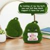 A AIFAMY Big Butt Potato Funny Crochet Potato with Positivity Affirmation Card for Hilarious Encouragement Gag Gifts (Green, 1P) view 4
