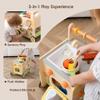 Wooden Baby Walker 3-in-1 Push Toy for Toddlers, Montessori Sensory Activity Center with Pretend Kitchen, Adjustable Speed Learning Walker, Safe Wooden Toy, Ideal Gift for Boys and Girls view 3