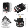 2205 2200KV Brushless Motor & 30A ESC with Tray for TRX4M 1/18 RC Crawler view 2