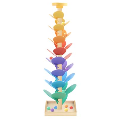 Rainbow Music Tree - Wooden Building Blocks, Colorful Learning Toy | STEM Activity Toy, Educational Musical Tree, Fun Indoor PlaytimeToy for Children