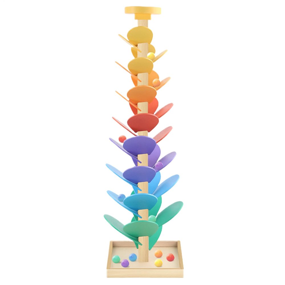 Rainbow Music Tree - Wooden Building Blocks, Colorful Learning Toy | STEM Activity Toy, Educational Musical Tree, Fun Indoor PlaytimeToy for Children