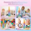 Rainbow Music Tree - Wooden Building Blocks, Colorful Learning Toy | STEM Activity Toy, Educational Musical Tree, Fun Indoor PlaytimeToy for Children view 3