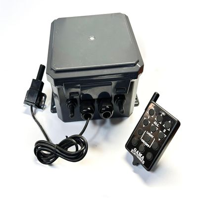 GAMA Electronics 2 Motor Boat Lift RF Remote Control System with Limit switches, 120VAC Single Phase, Capacitor Start (4-Wire) AC Motor Reversing