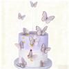 11Pieces Purple Butterfly Birthday Cake Decorations - 3D Butterfly Cupcake Decorations - Women's Girls Birthday Party, Wedding Cake Supplies view 1