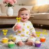 18 Pieces Gold Oh Baby Cake Decorations - Glitter Cupcake Inserts - Suitable for Baby Birthday Parties, Gender Reveals Cake Decorations view 3