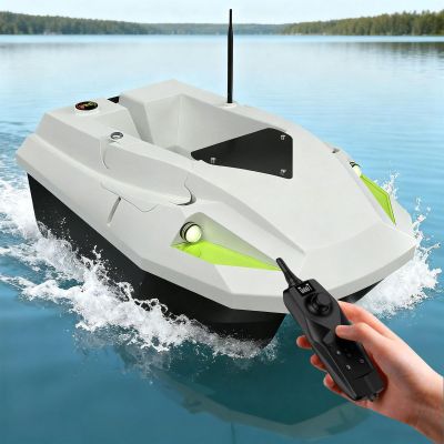 500M RC Bait Boat with Auto Return & Point Memory, 2KG Capacity, 3-Speed Modes, 4H Long Runtime, Bait Launcher with LED Light for Night Fishing & Fish Farm 2pos.Point