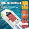 500M RC Bait Boat with Auto Return & Point Memory, 2KG Capacity, 3-Speed Modes, 4H Long Runtime, Bait Launcher with LED Light for Night Fishing & Fish Farm 2pos.Point view 2