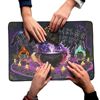 Divination Board for Witch - Portable Rubber Pad Altar Supplies,Dowsing Metaphysical Ceremony Mat | for Adults Teens Friends Family Holiday Birthday Party Gathering Tarot Reading